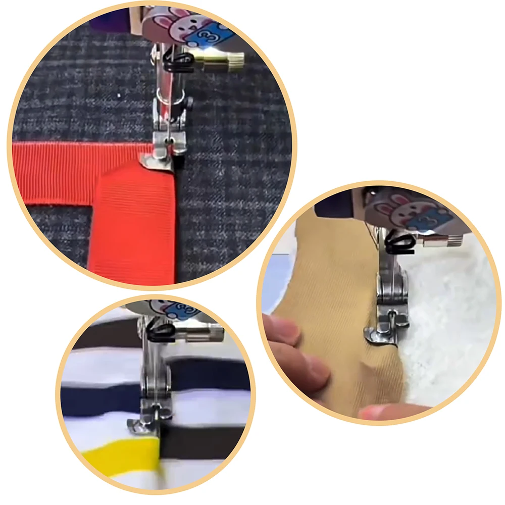 1 Pcs Adjustable 1-3mm P351 Folding Hemming Presser Foot Curved Hemming for Industrial Sewing Machine
