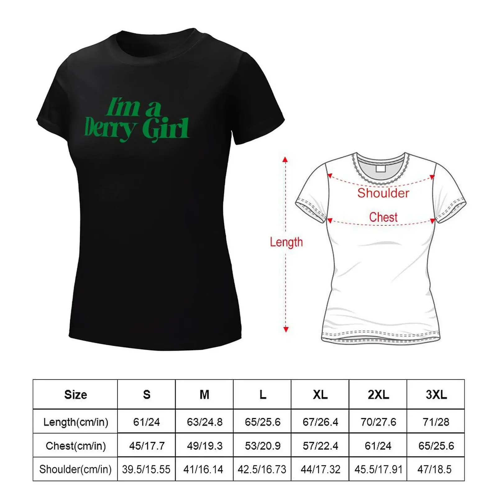 I'm a Derry Girl T-shirt aesthetic clothes lady clothes animal print shirt for girls t shirts for Women graphic