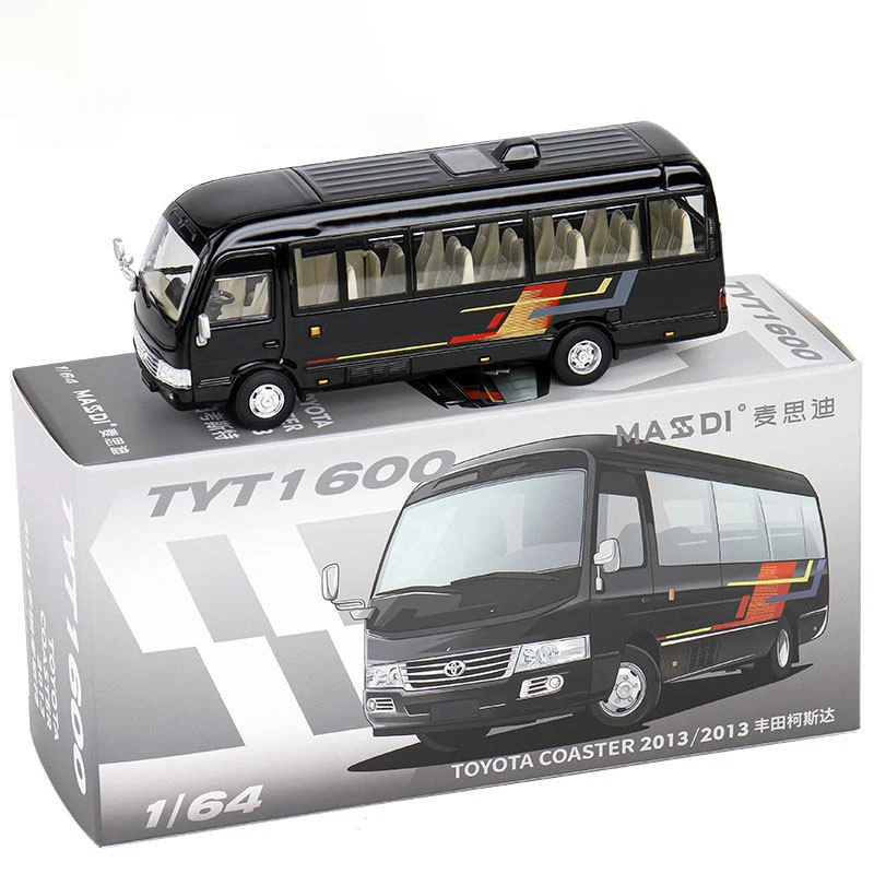 MASDI 1/64 Coaster BUS Alloy Car Diecasts & Toy Vehicles Car Model Miniature Scale Model Car For Children