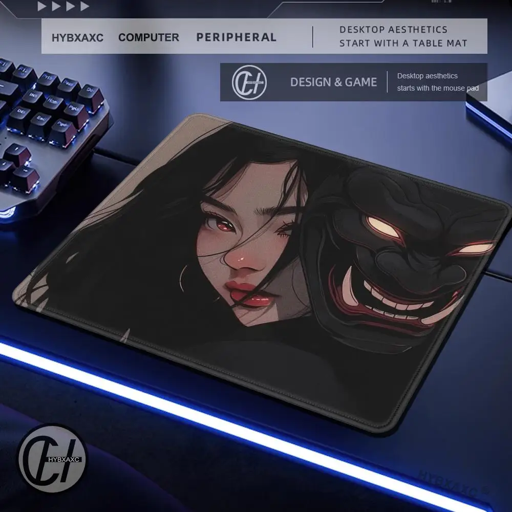 

Mask Girl Speed Mouse Pad 45x40CM Ultrafine Surface Gaming Mousepad Gamer E-Sports Mouse Mat Game Professional Premium Desk Mats