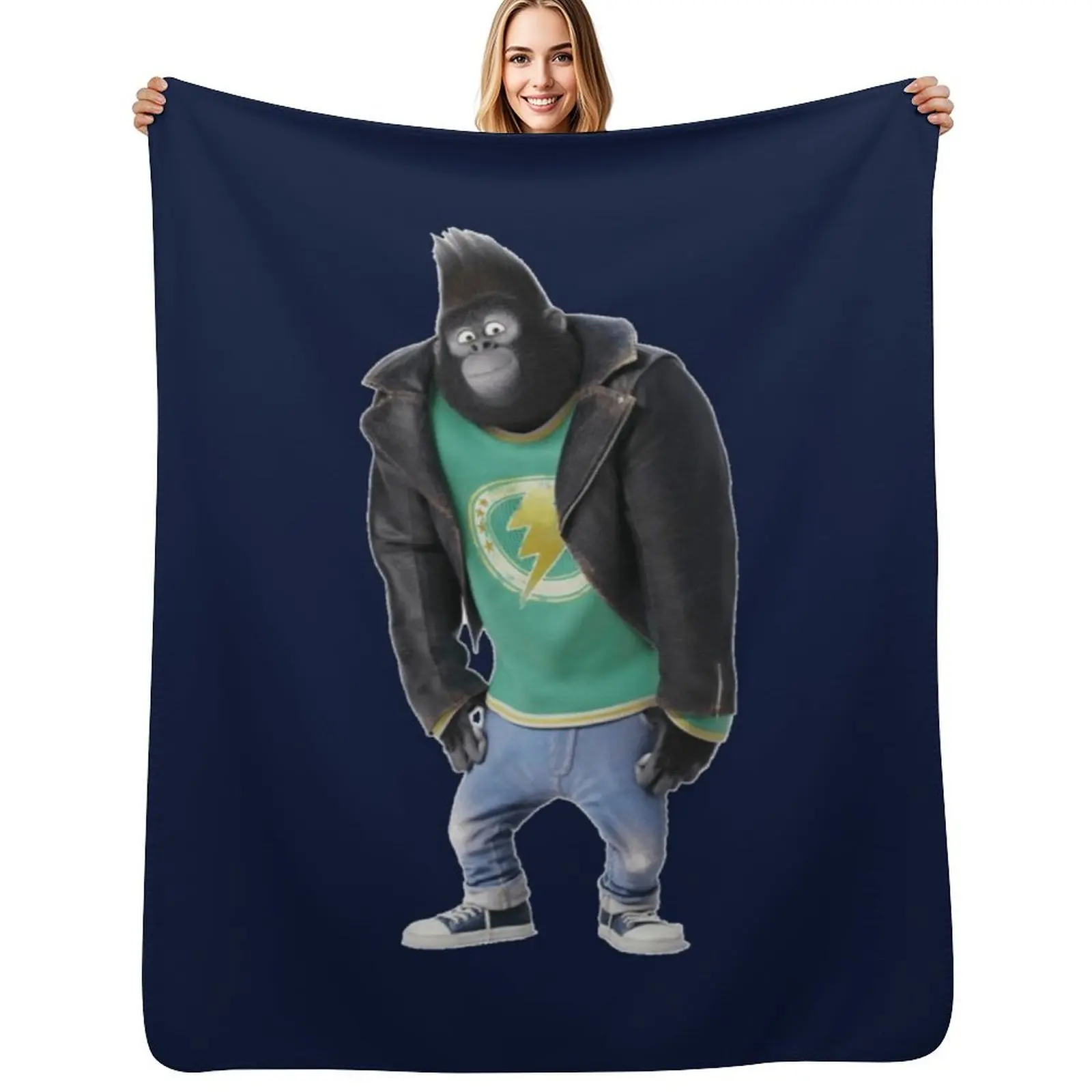 Johnny from sing movie Throw Blanket Warm Comfortable Blanket for Office Napping