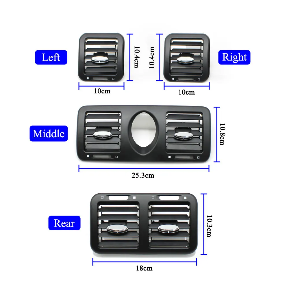 M139 Car Front Rear Dashboard Left Right Middle Air Conditioner AC Vent Grille Panel Cover For Maserati Quattroporte 2004-2012