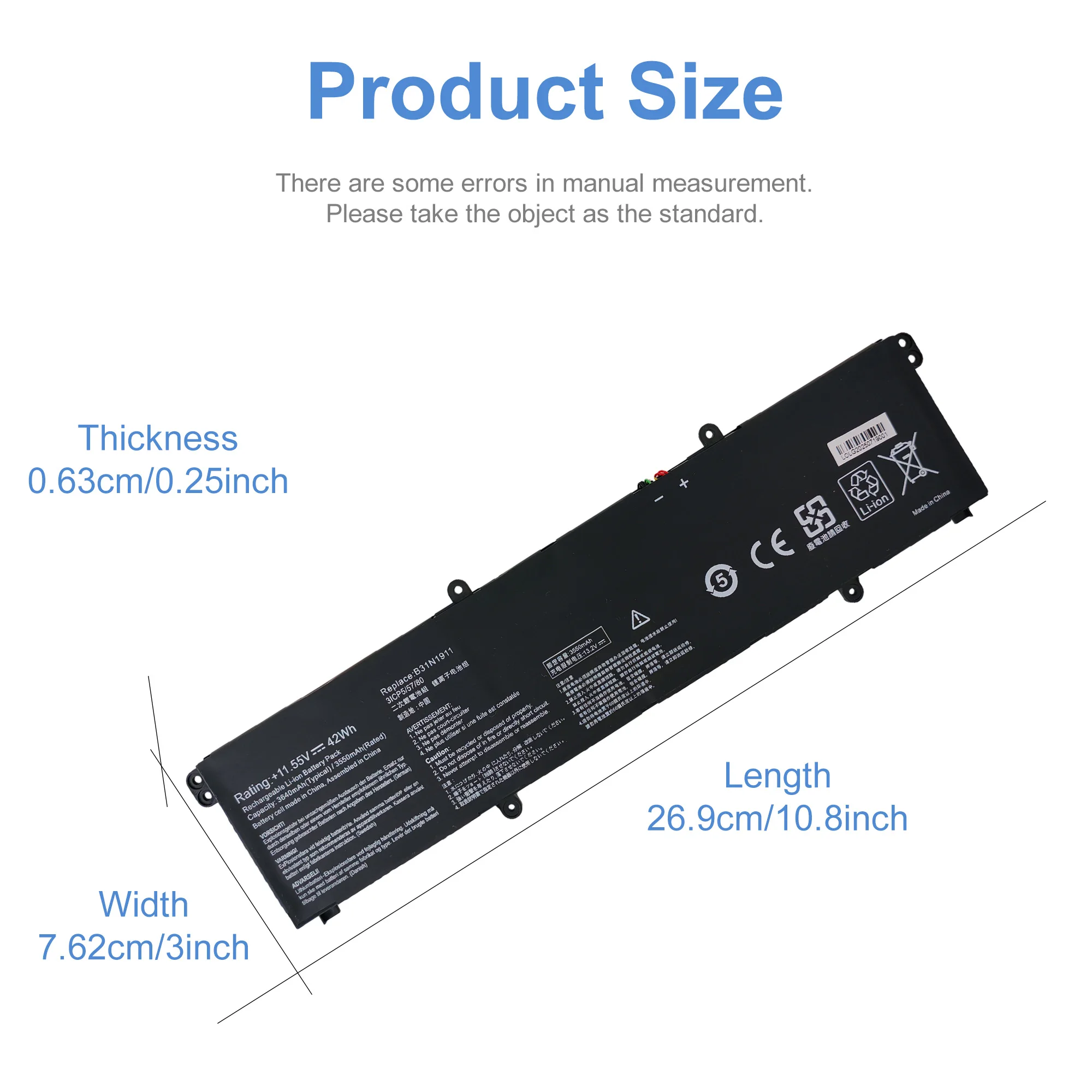 B31N1911 C31N1911 Laptop Battery for ASUS VivoBook Flip 14 TM420IA M413 M413DA TM420IA F413 K413 X413 Notebook X X413FF X421DA