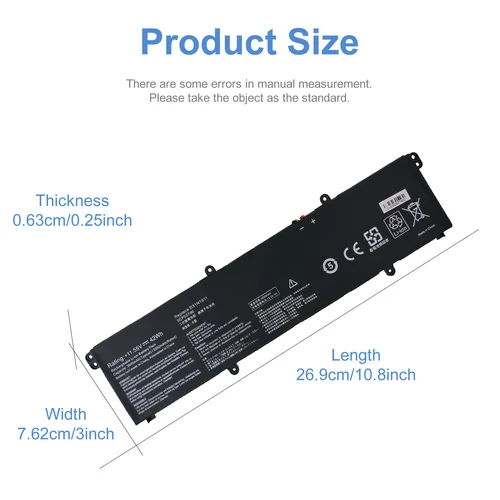 Imagen 2 del producto Batería para Portátil B31N1911 C31N1911 para ASUS VivoBook Flip 14 TM420IA M413 M413DA TM420IA F413 K413 X413 Notebook X X413FF X421DA