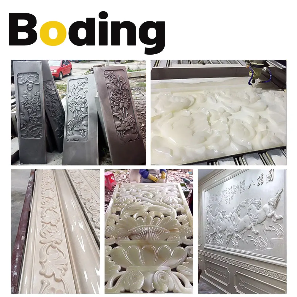 BODING Melt Melting CNC Stone Carving Router Bit Stone Carving Tools Deep Relief Lettering Granite Diamond Engraving Tool