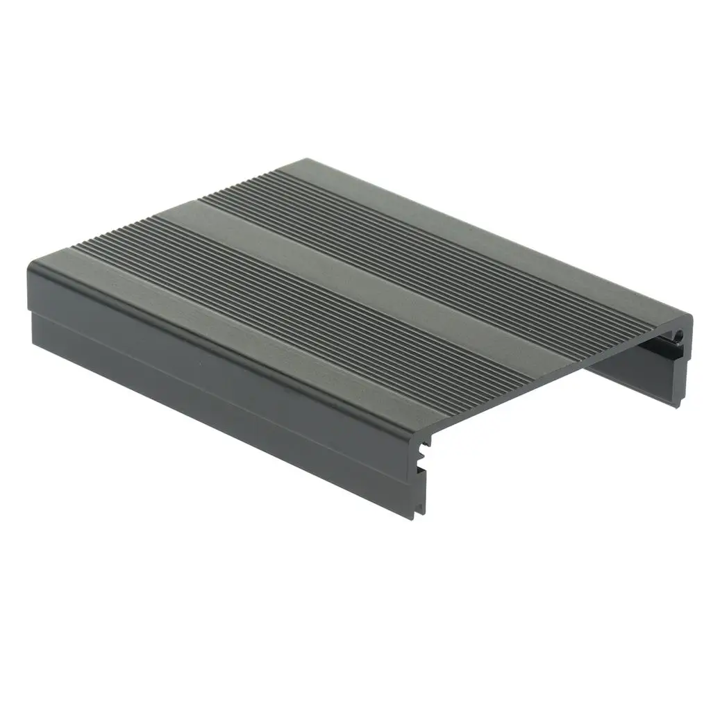 Aluminum Project Enclosure Black Metal Case Heat Dissipation External Enclosure DIY for Electronic Controller and Amp