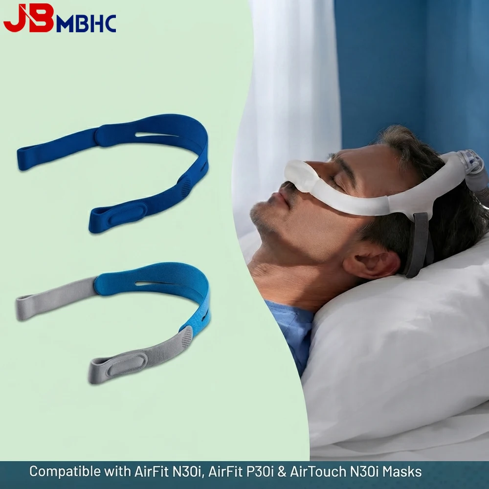 CPAP Replacement Headgear Compatible with AirFit N30i P30i & AirTouch N30i Nasal Pillow Masks, Ultra-Soft Adjustable Head Straps