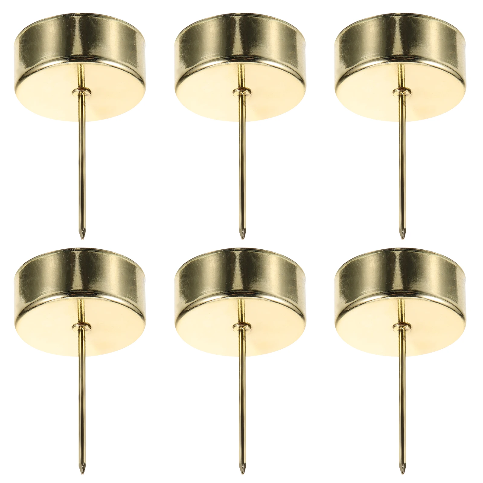 

6 Pcs Holder Candles Holders Holiday Candlestick Decor Tall Votive for Cup Metal Candler Taper
