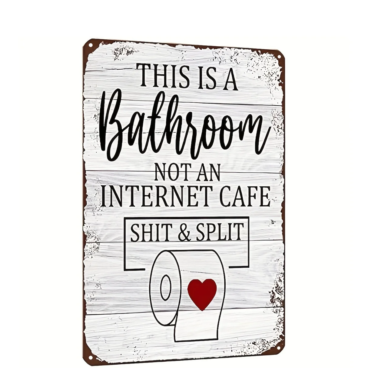 Funny Sarcastic Metal Tin Sign Bathroom Decor Wall Signs This Is Not An Internet