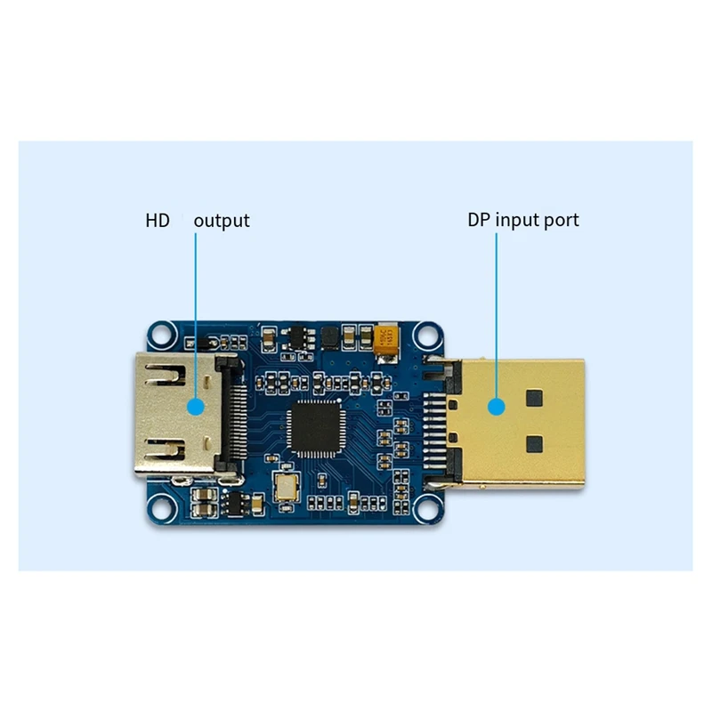 DP Male To -Compatible Female Module PS176 Active Conversion 4K@60HZ Display HD Interface Conversion