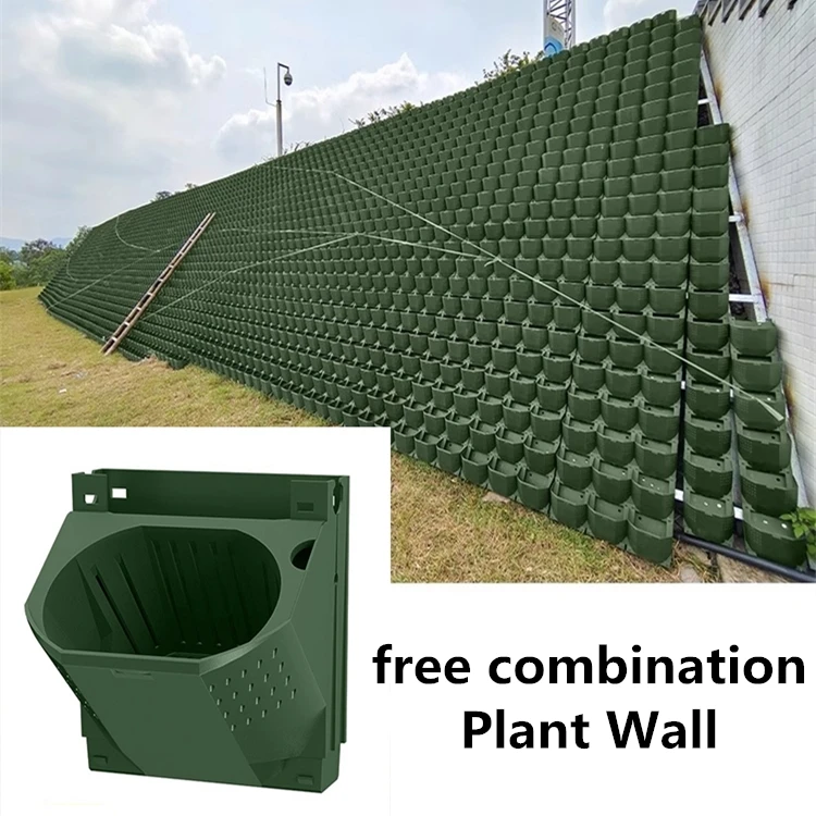 Single Hole Indoor and Outdoor Plant Wall Flowerpot Shopping Mall Exterior Wall Vertical Three-dimensional Greening Planting Box