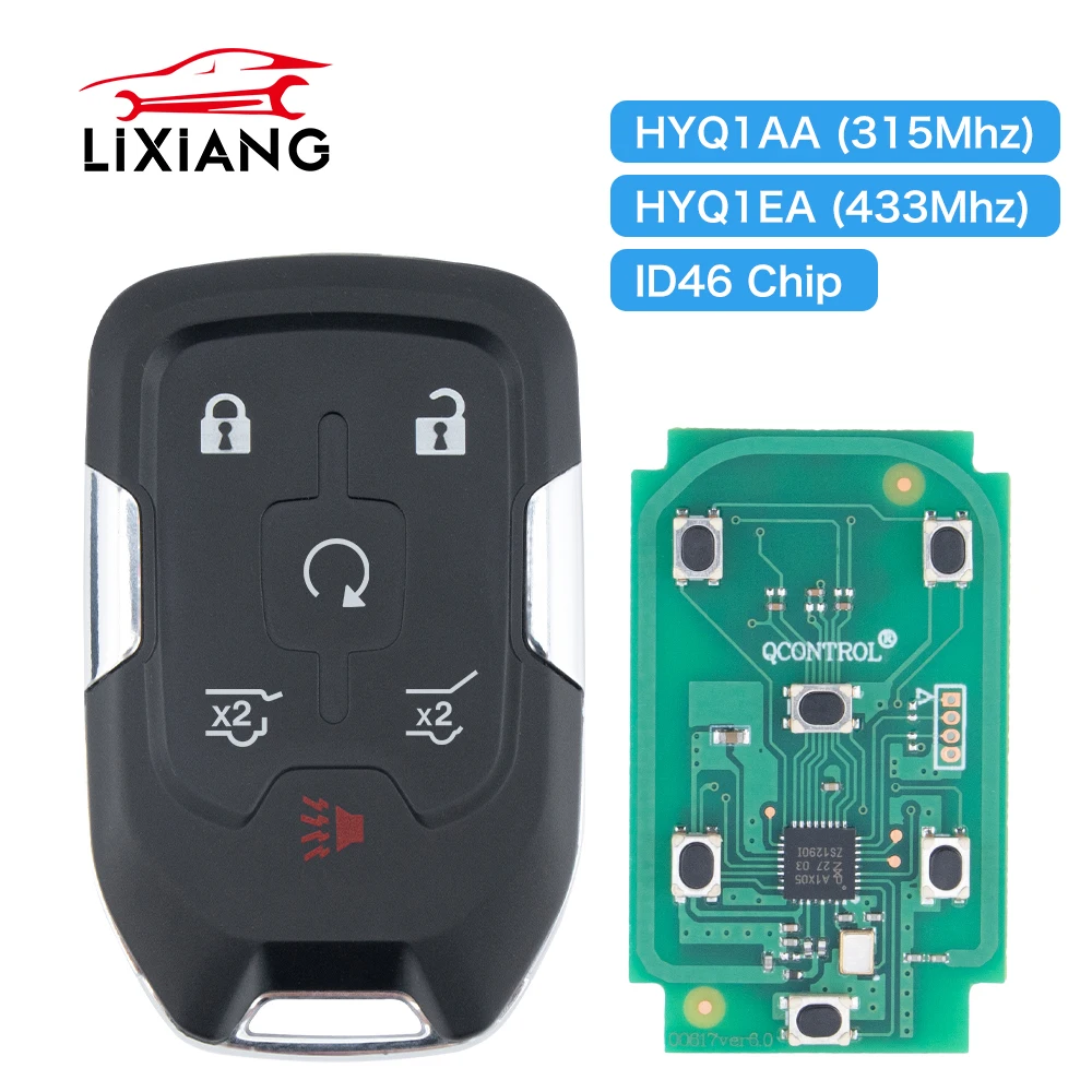 

LIXIANG For 315/433MHZ HYQ1AA / HYQ1EA Remote Car Key for Chevrolet Tahoe Silverado Suburban GMC Terrain Acadia YUKON XL Sierra