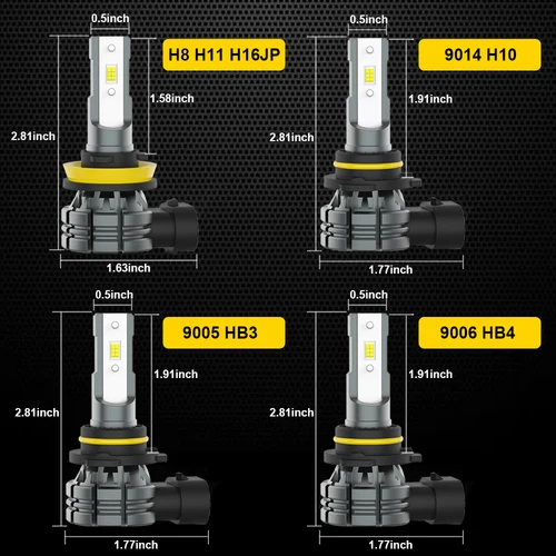 Imagen 2 del producto BMTxms 2 uds blanco amarillo Switchback doble Color H8 H11 9006 HB4 9005 HB3 9145 H10 luces antiniebla LED conducción diurna lámpara DRL