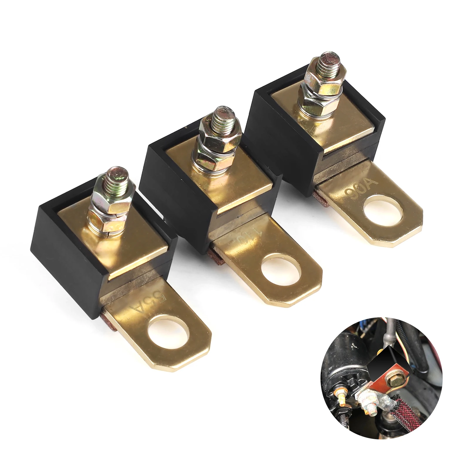 

79023A55 79023A91 79023A10 12V 55 90 110 Amp Brand New Starter Outboard Motors Fuse Assembly Fits MerCruiser and Mercury Marine