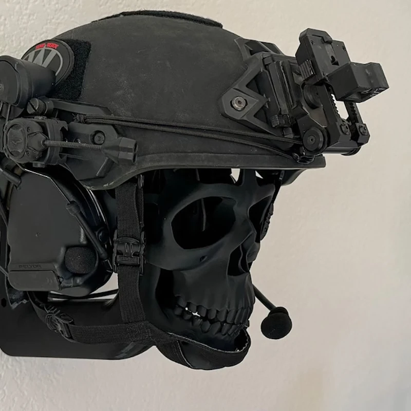 3D Skull Helmet Display Holder Creative Motorcycle Helmet Skull Rack Interesting Gift For A Cyclist, Motorcyclist【A】