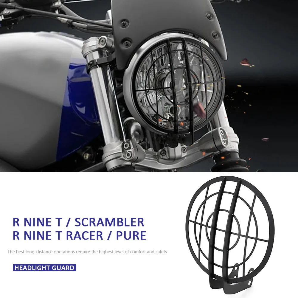 

Headlight Head Light Guard Rninet Pure Motorcycle Protector Cover Protection Grill For BMW RNINET Racer R NineT Scrambler R9T