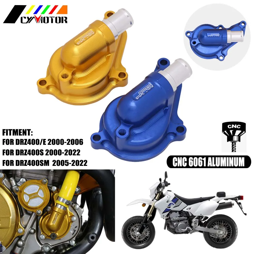 CNC Water Pump Cover For SUZUKI DRZ400 DRZ400E DRZ400S DRZ400SM DRZ 400 400E 400S 400SM Off-Road Dirt Bike Accessories