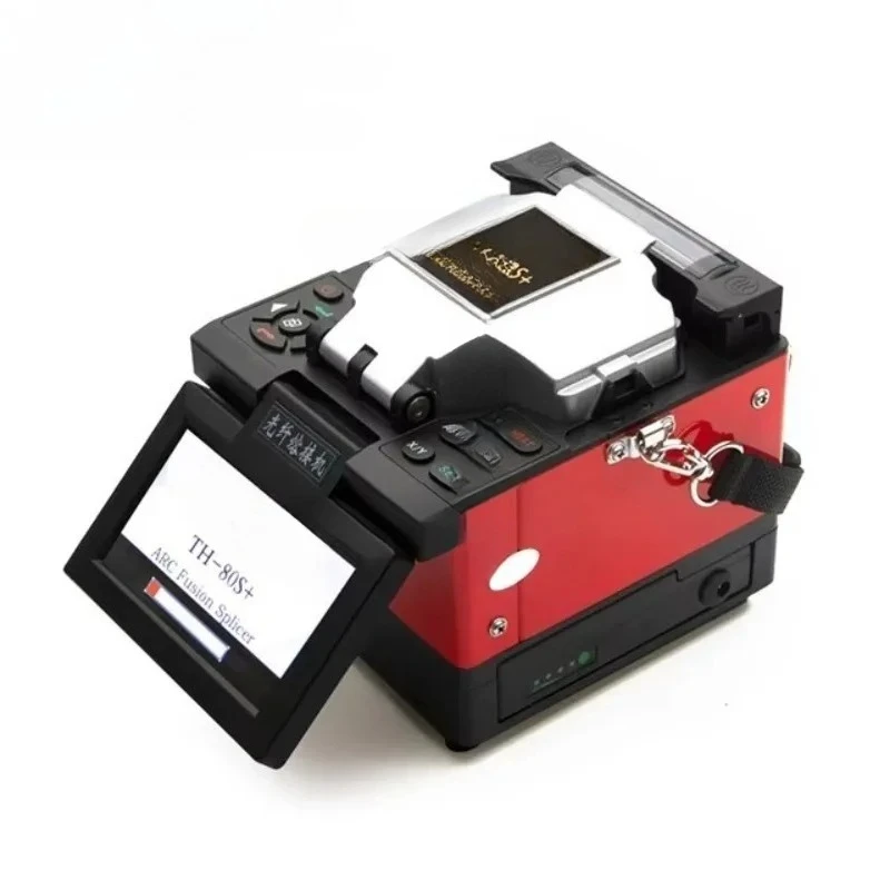 Hot Sale TH-80S+ Fiber Optic Equipment Mini Auto Optical Splicing Welding Machine Fusion Splicer Communication Equipment FTTX 7s