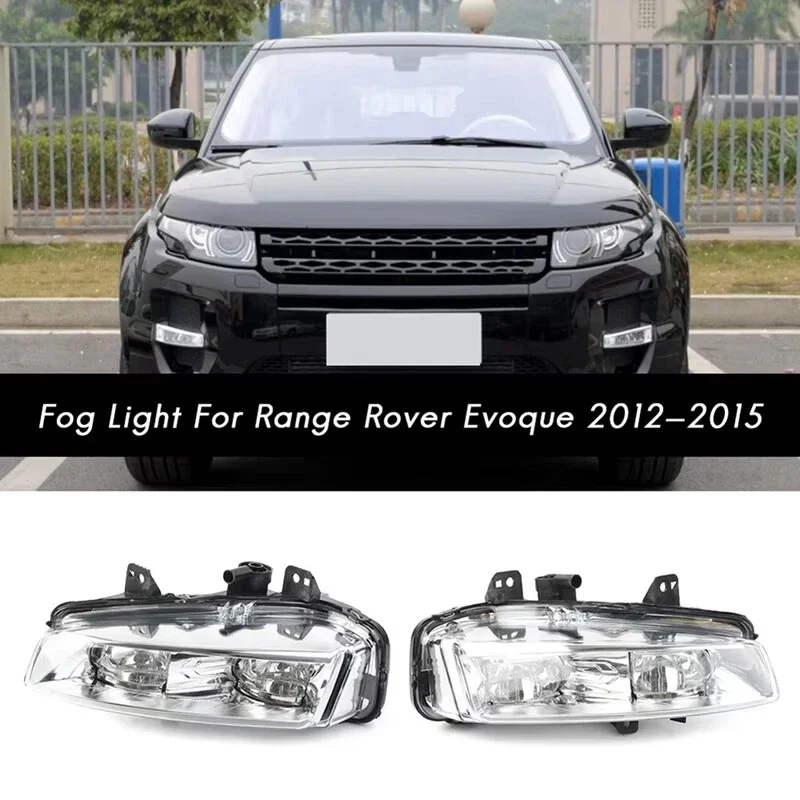 Left/Right Front Bumper Fog Lamp Light for Land Rover Range Rover Evoque 2011 2012 -2015 Fog Lamp Assembly LR026089 LR026090