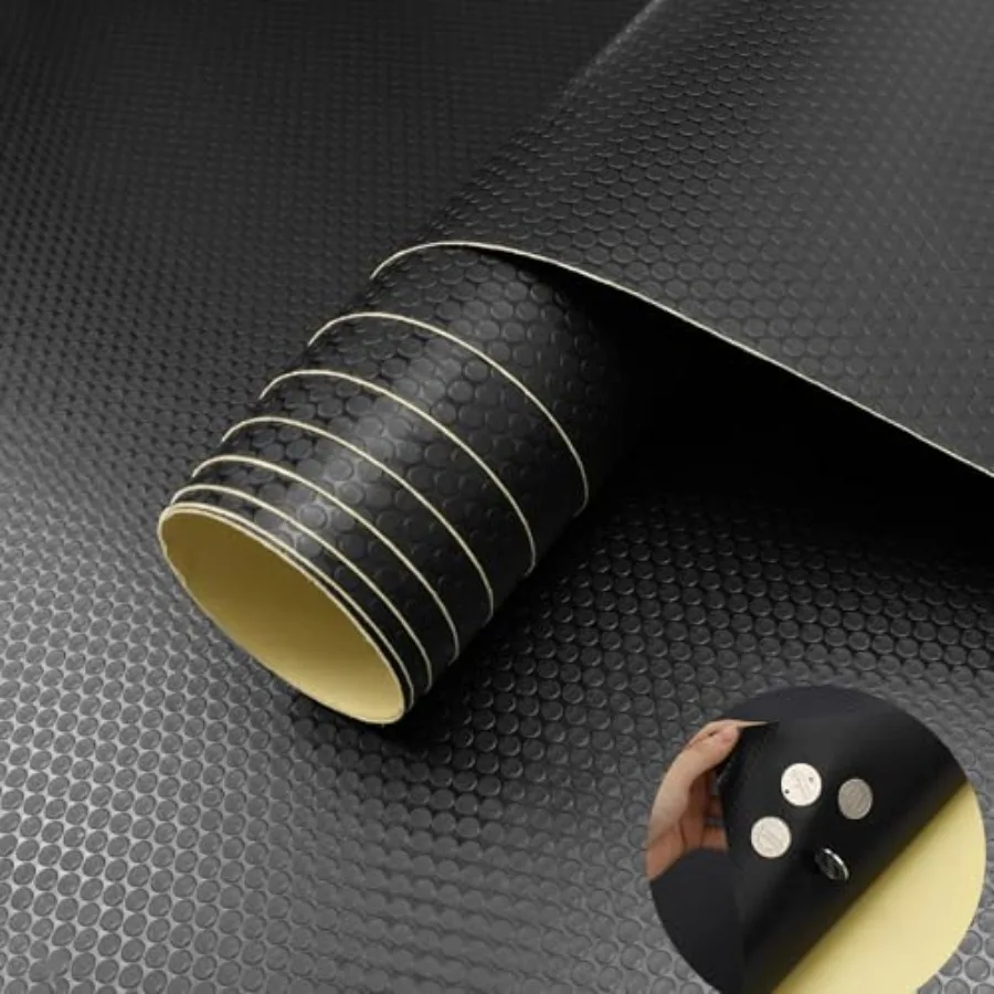 Adhesive Shelf Liner 11.8 X 59 Inches Peel and Stick Kitchen Liner for Cabinets, Drawers Removable Protector Mat Waterproof Con