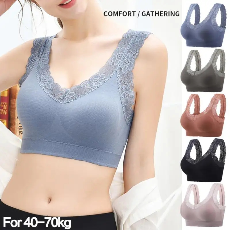 

Fashion Sport Bra Breathable Women Yoga Top Underwear Seamless Solid Wireless Bralette Full Coverage Everyday Lingerie Sportwear