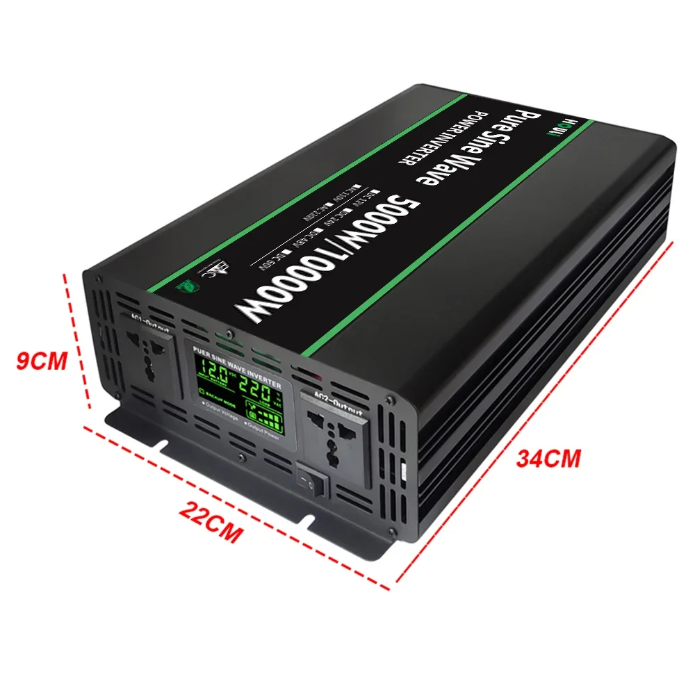 for HOULI Power Inverte 10000W Converter AC110V 220V Input 12V 24V Output 6000w 4000w 3000w 2000w 1000w Inverter Pure Sine Wave