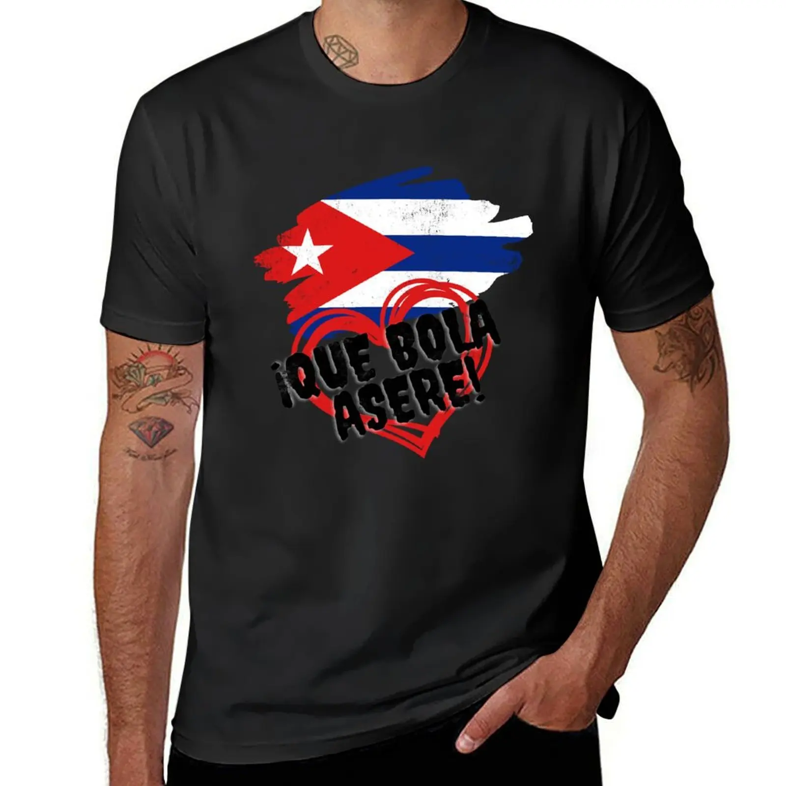 Vintage Great Casual Street Cuban T Asere que bola! T-Shirt sports fans tops men t shirts