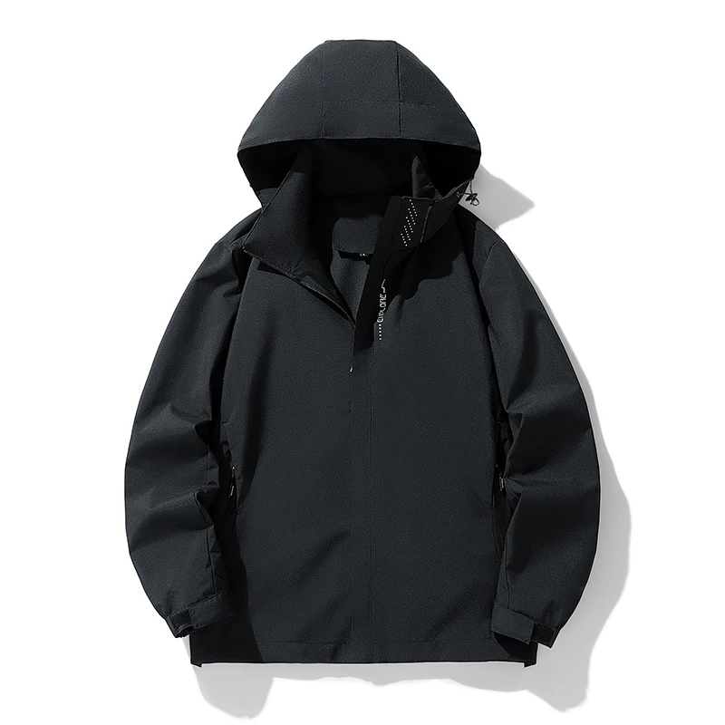 

Spring Autumn Outdoor Men Hiking Jacket Windproof with Hood Trekking Coats Comfortable All-match Male Outerwear Fashion Casual