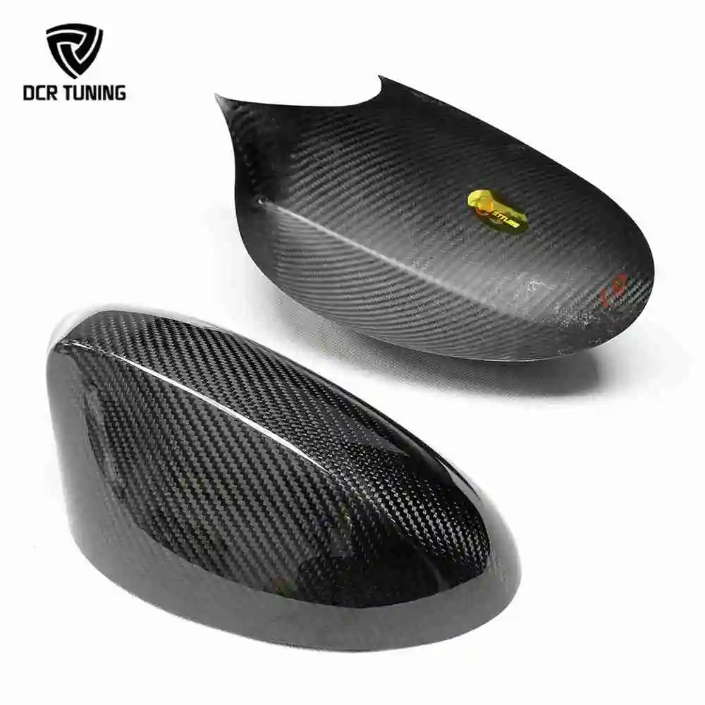 E87 Pre-lci Dry Carbon Fiber Mirror Cover Stick on for BMW 1 Series E81 E87 E88 E82 2007-2008 Support Mixed Batch