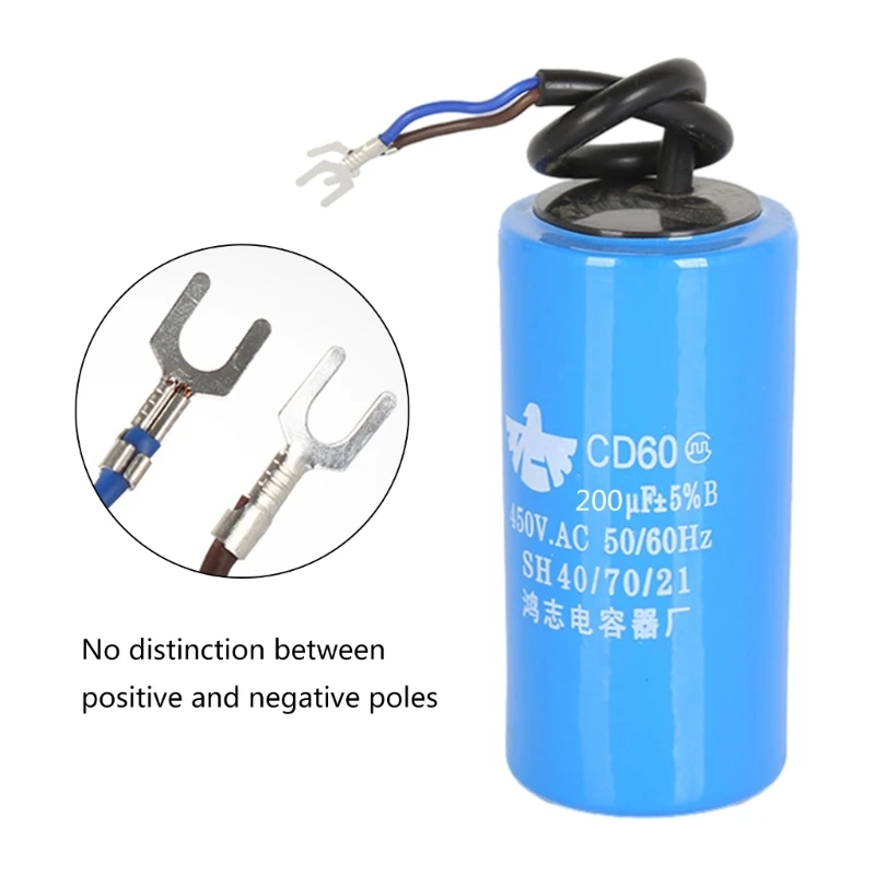 Professional CD60 Run Capacitor 450V  Motor Power 100uf 150uf 250uf 300uf