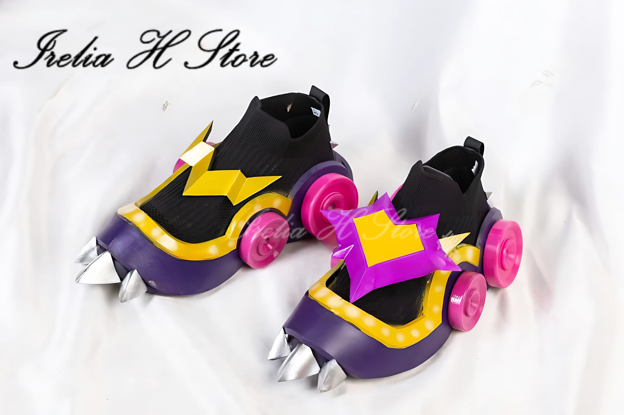 Irelia H 발렌타인 데이 징크스 LOLM Jinx Love Tapedeck 코스프레 의상 여성용 신발 가발 맞춤형