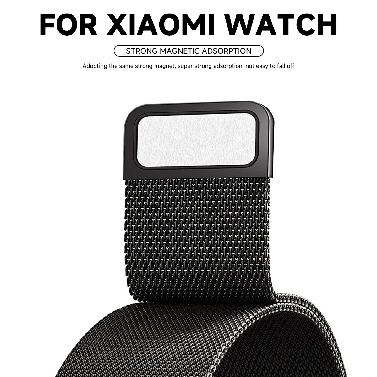 Magnetic Metal Bracelet+Protective Case for Redmi Miband 8 Active Band New No Gaps Stainless Steel Strap for Xiaomi Watchband 2
