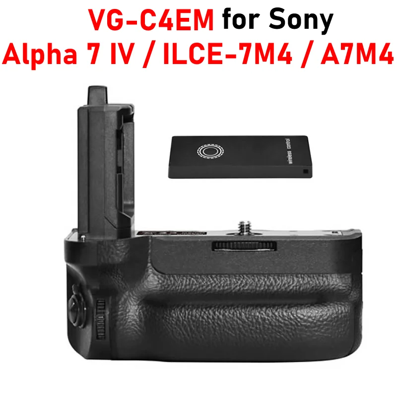 

A7M4 Vertical Grip with Wireless Remote Control VG-C4EM Battery Grip for Sony Alpha 7 IV ILCE-7M4 A7IV a7M4 Battery Grip