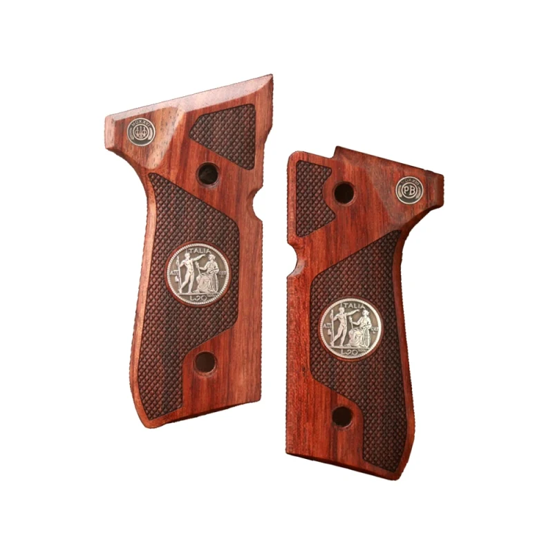 KSD Brand Beretta 92FS, 92 A1, 92G, 92D, 96, M9 Compatible Rosewood Grips Diamond