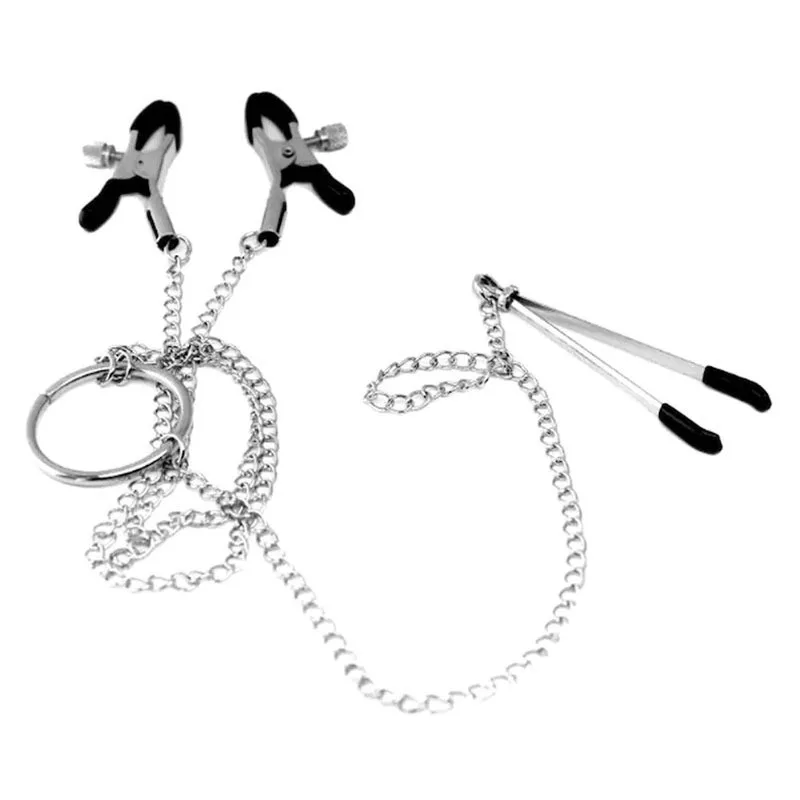 Fun SM Chain Handcuffs Binding Props Cotton Handcuffs Set