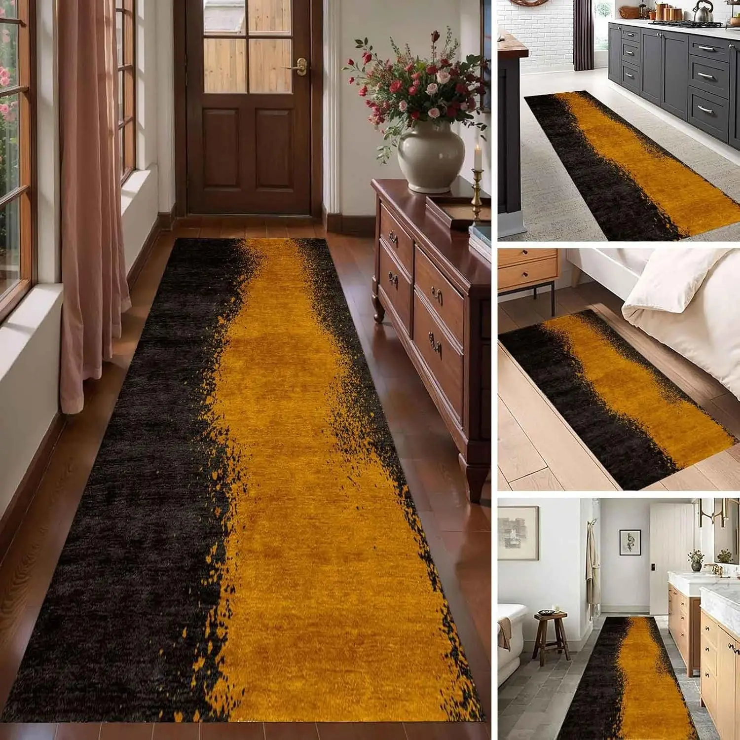 Hallway Carpet Runner Rug 1m 1.5m 2m 2.5m 3m 3.5m 4m 4.5m 5m 6m Long Area Rugs Home Decor Narrow Floor Pad(2.3 ft × 13.1 ft)