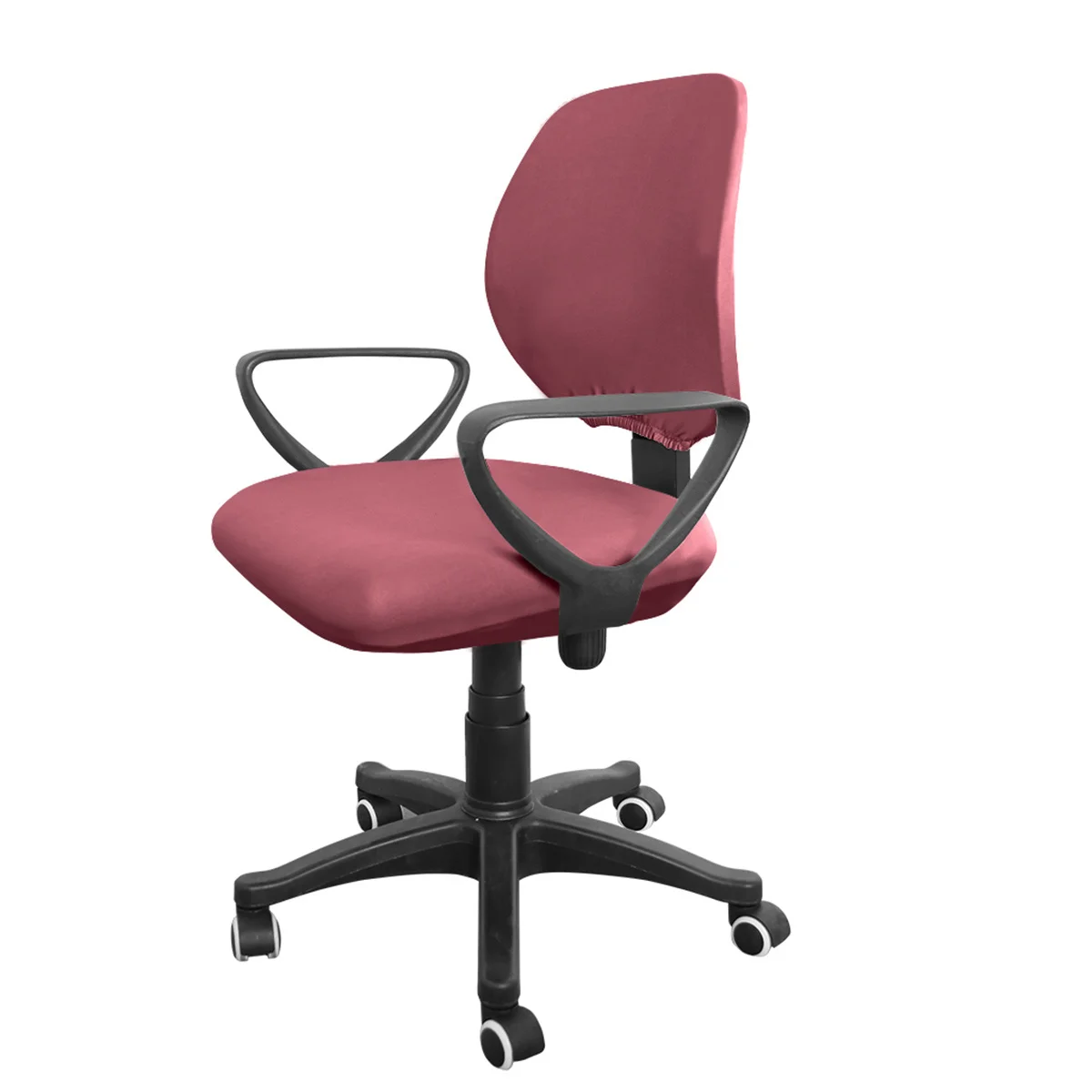 

Solid Color Polyester Elastic Split Chair Cover Stretchy Seat Protector for Office Party Hotel Supplies