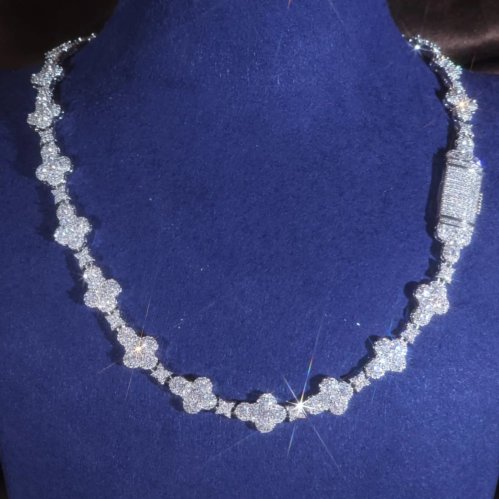 الجليد تشارمي الصليب ستار تشيكوسلوفاكيا الأحجار سلسلة المتخصصة قلادة الهيب هوب الإكسسوارات مجوهرات رائعة الموضة العصرية الوجه حتى المشبك #5