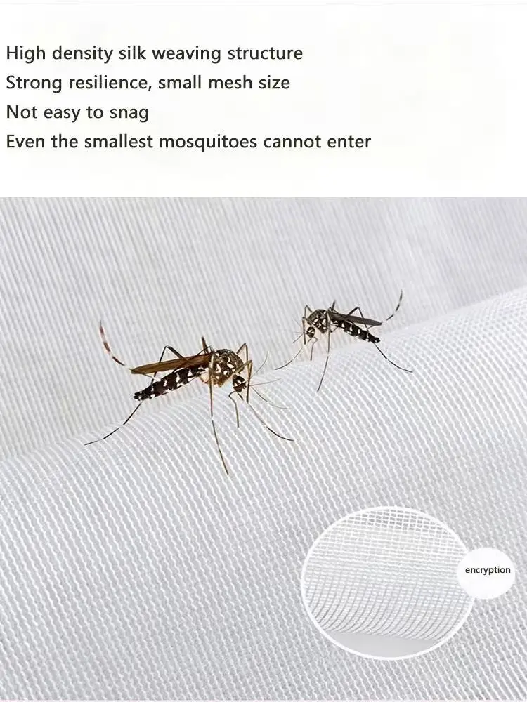 PP nano mesh household mosquito proof window screen, self-adhesive, no punching, easy to install, customizable