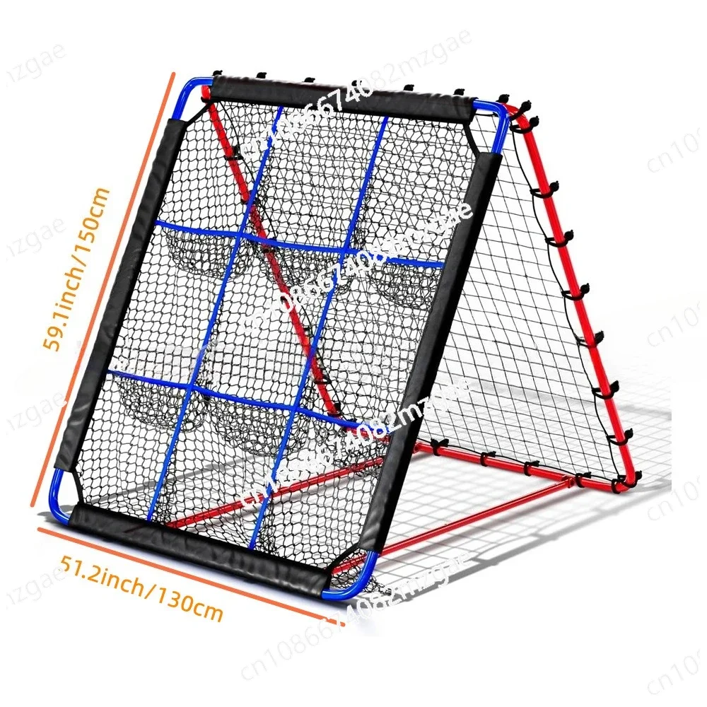 Adjustable Angle Rebound Training Net 150x130cm, Dual-Sided Design for Baseball, Softball, Volleyball & Soccer Practic
