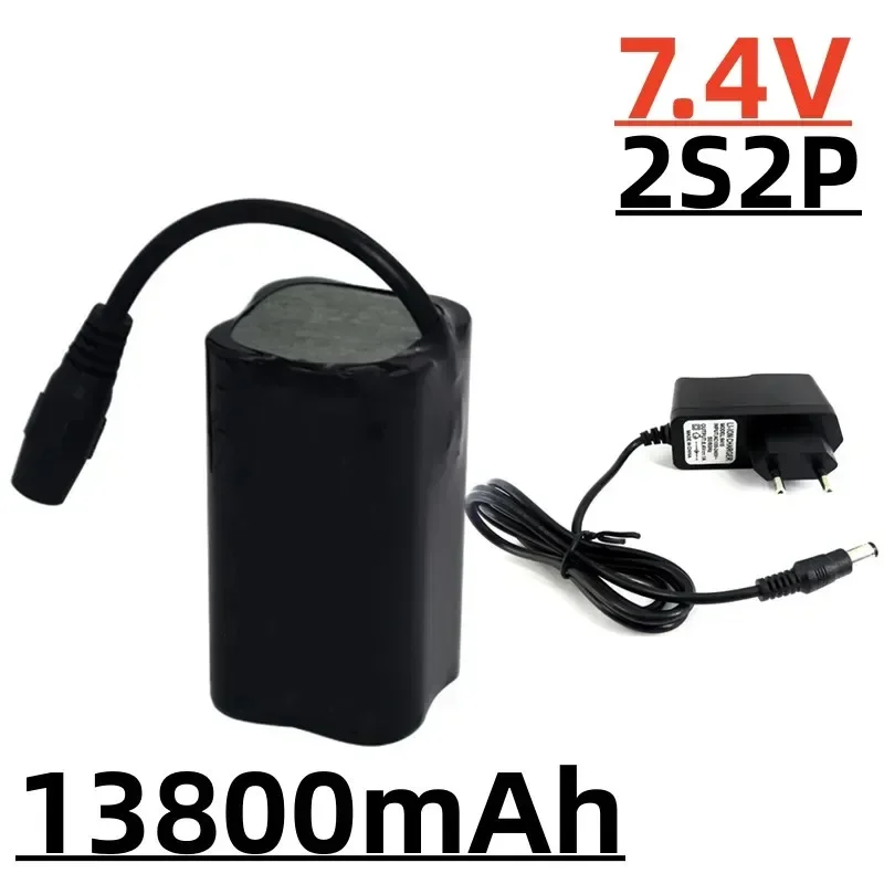 Batería Lipo mejorada, 7,4 V, 13800mah, T188, 2011-5, T888, V007, H18, C18, Fernbedienung, Angeln, Colonia Boote, Ersatzteile