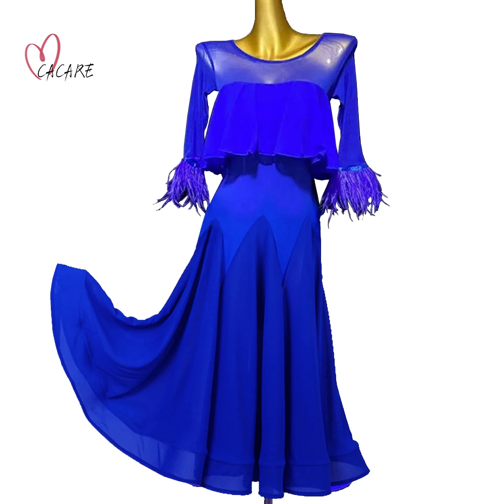 

CACARE Ballroom Dance Competition Dresses Modern Dress Waltz Suit Wear Standard Dancing Costume D0922 Customize