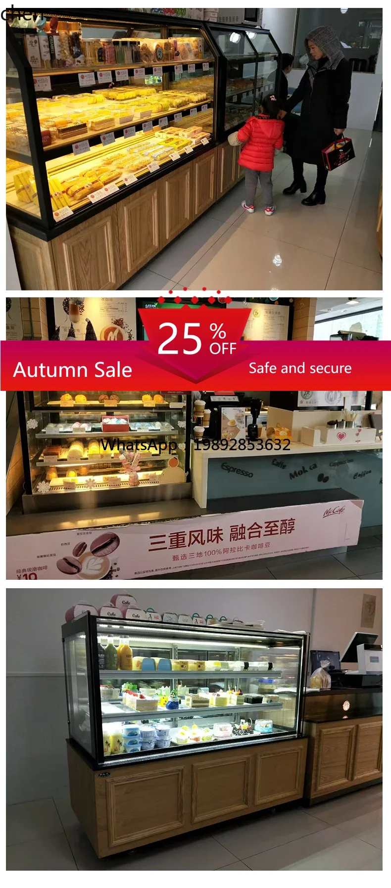 Refrigerated Display Cabinet Small Dessert West Point Cooked Food Refrigerator Milk Tea Shop Fruit Fresh-keeping Cabinet