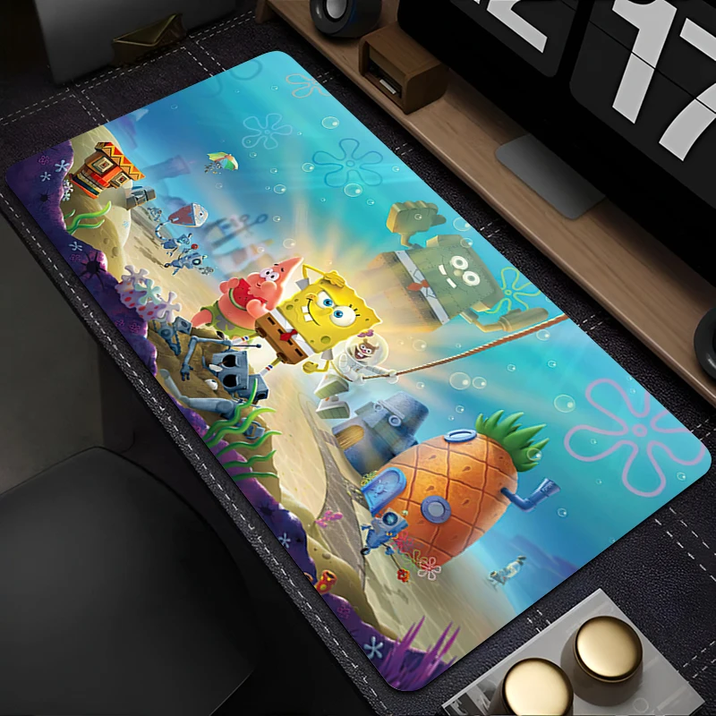 

Anime Mouse Pad Laptop Gamer Cabinet Extended Desk Mat Cute Cartoon S-spongeBobs Keyboard Pad PC Kawaii S-squarePants Mousepad