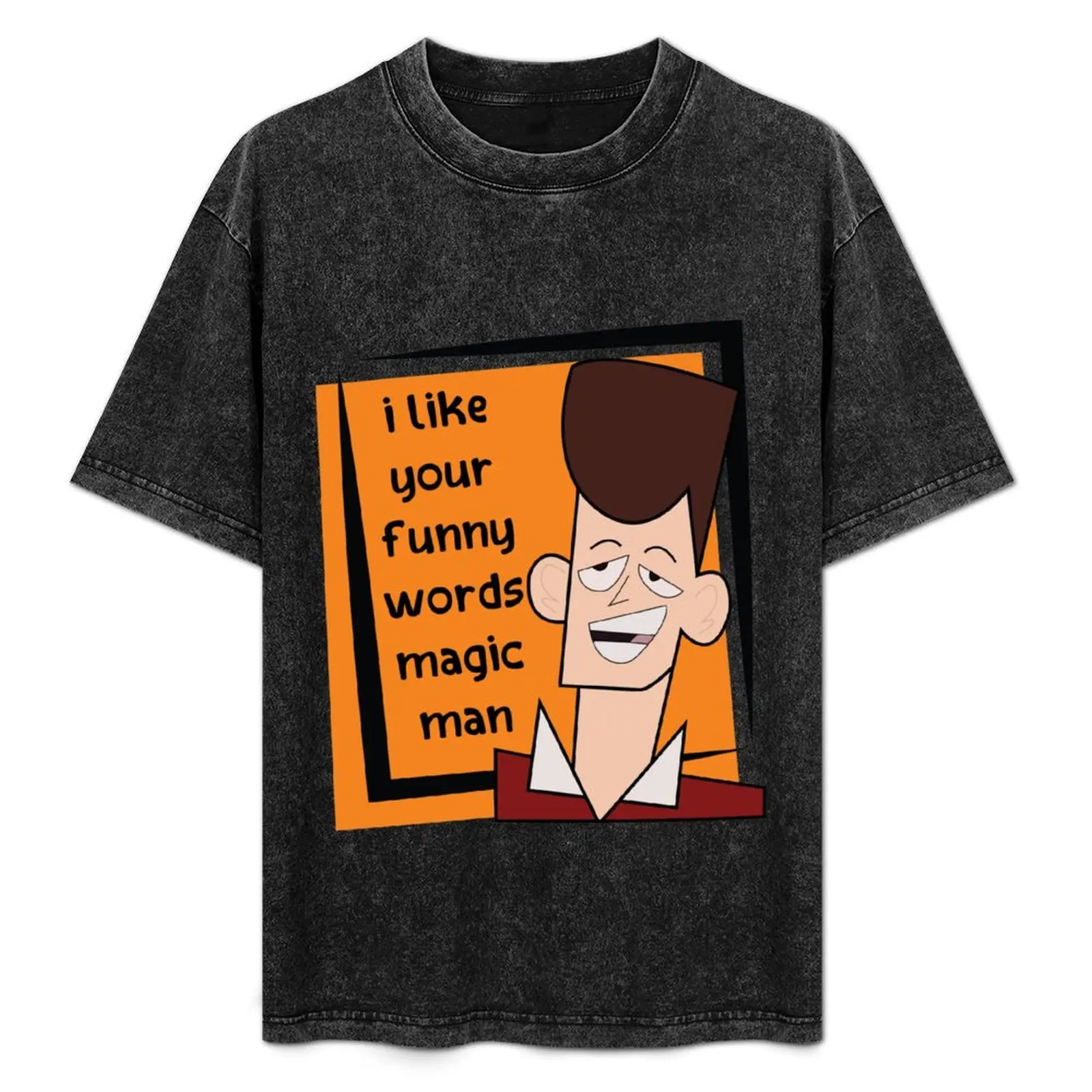 jfk - i like your funny words magic man T-Shirt Heavy Duty Casual Work Tee