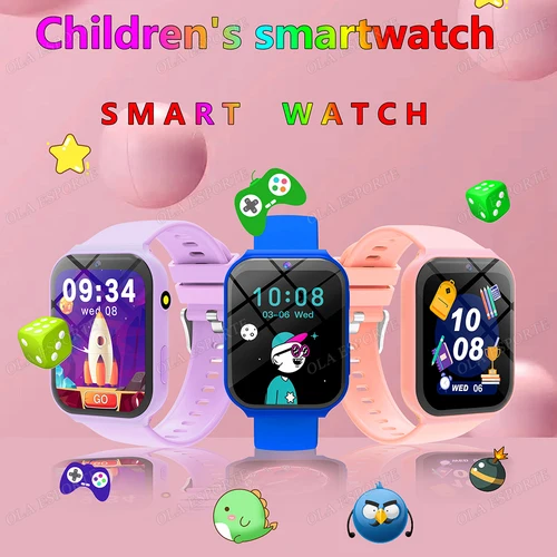 Nuevo reloj inteligente para niños GPS HD Bluetooth llamada mensaje de voz SOS despertador impermeable inteligente para niños Control remoto foto reloj