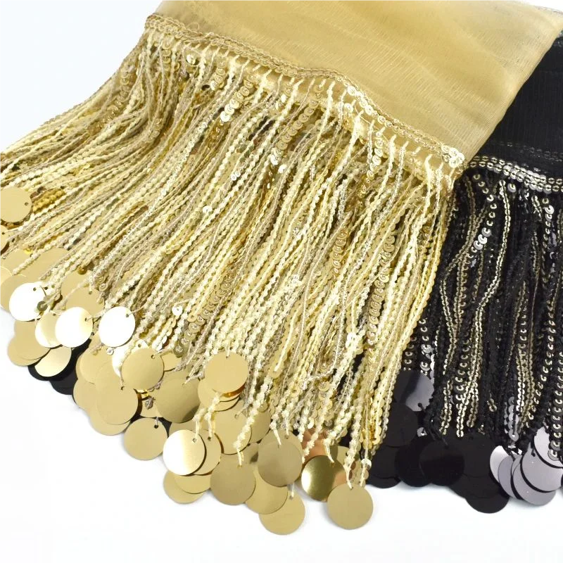 

1-5Yards 16cm Sequin Fringe Latin Dance Skirt Trimming Tassels Stage Decor Tassel Wedding Dress Fringes DIY Sewing Accessories