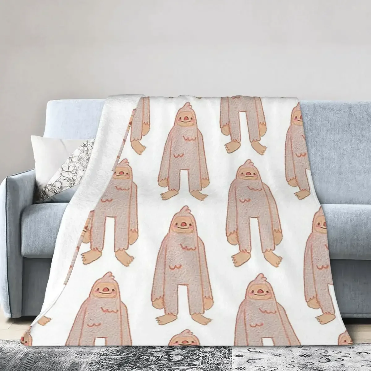 Bigfoots Blankets Soft Warm Flannel Throw Blanket Bedspread for Bed Living room Picnic Travel Home Sofa