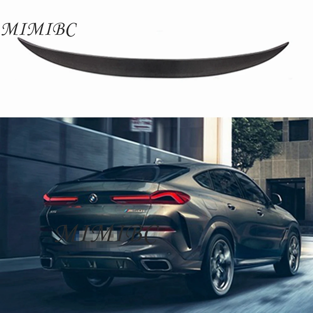 

FOR BMW X6 G06&X6M F96 P Style Carbon fiber Rear Spoiler Trunk wing 2020-2023 FRP Forged Glossy black