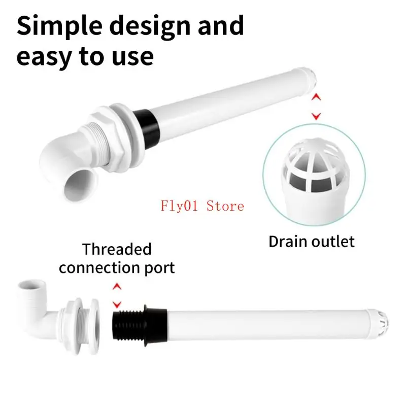 ท่อระบายน้ำท่อระบายน้ำล้นทางทะเลที่มีประสิทธิภาพการติดตั้งง่าย ๆ ที่ออกแบบมาสำหรับตัวถัง 1-1/2 นิ้วในแอพพลิเคชั่นตกปลา